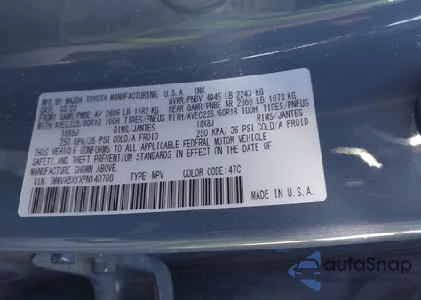 2023 Mazda Cx-50 2.5 Turbo Meridian Edition from USA, damaged, VIN 7MMVABXYXPN140788